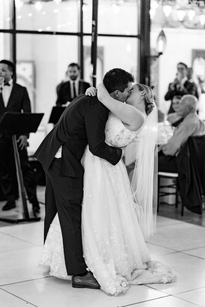 Bride and Groom Dancing
