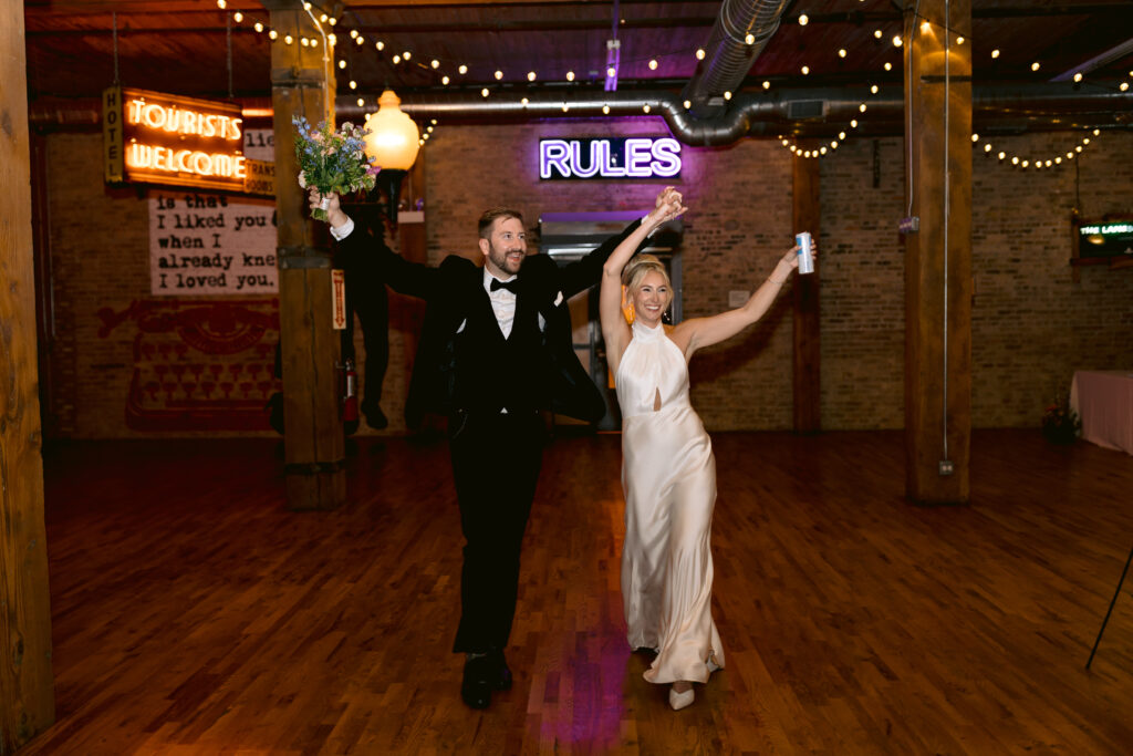 bride and groom entrance
